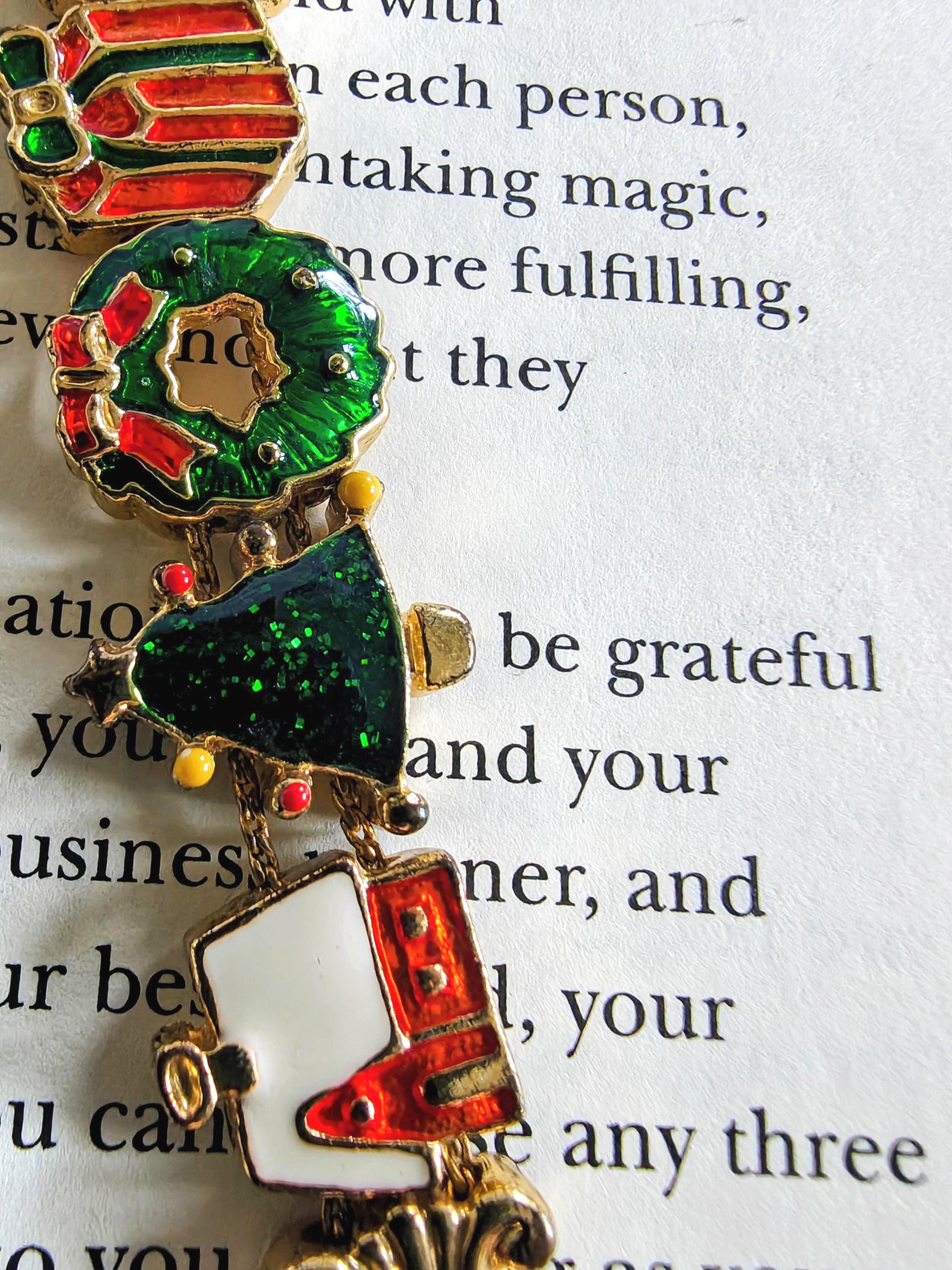 Vintage Jennie B Christmas Charm Bracelet Watch Santa Wrist Watch - Etsy main image 3