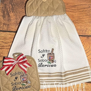 Handmade kitchen set Sazon Boricua I Puert Rico
