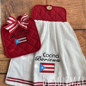 Handmade kitchen set Boricua I Puert Rico