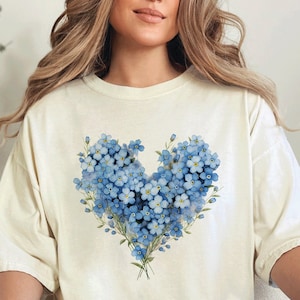 Forget-Me-Knots Heart Comfort Colors® Shirt T-shirt for For Sisters or Girlfriends Moving Parting Gift