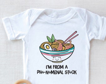 Pho Stock Baby Onesie®, Kawaii pho soup baby Onesie