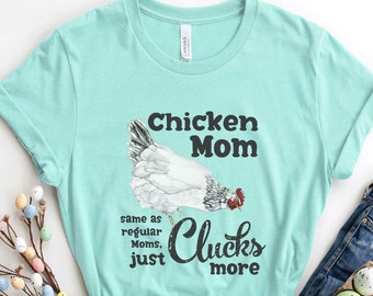 Huhn Mama Shirt, lustiges Huhn Mutter T Shirt, Bauern Frauen Geschenk, Bauernhof Mädchen Pullover, Huhn Liebhaber Tshirt, Geschenk für Hühnerstall Besitzer Farmer