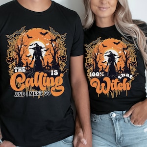 Couple Halloween Shirt, That Witch Matching Halloween Couples Shirts, His Hers Halloween Tshirt, Couples Halloween Party Shirts