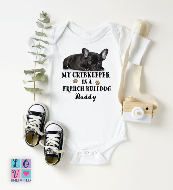 french bulldog baby onesie