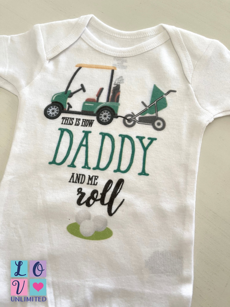 Golf Baby Boy Onesies® Golfer Father Gift Designer Baby Golf Etsy