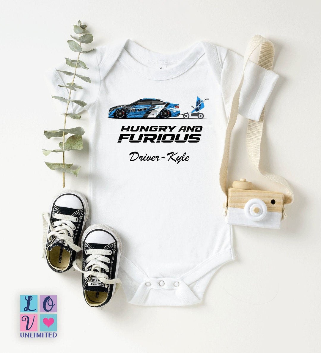 Car Racing Baby Onesie®, Motorsport Racing Baby Shirt, Fast Car Racing