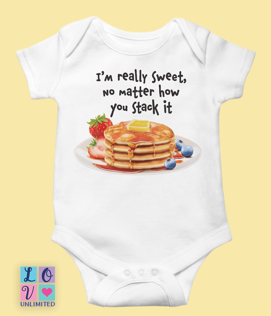 I'm Sweet Pancake Baby Onesie®, Funny Church Pancake Breakfast
