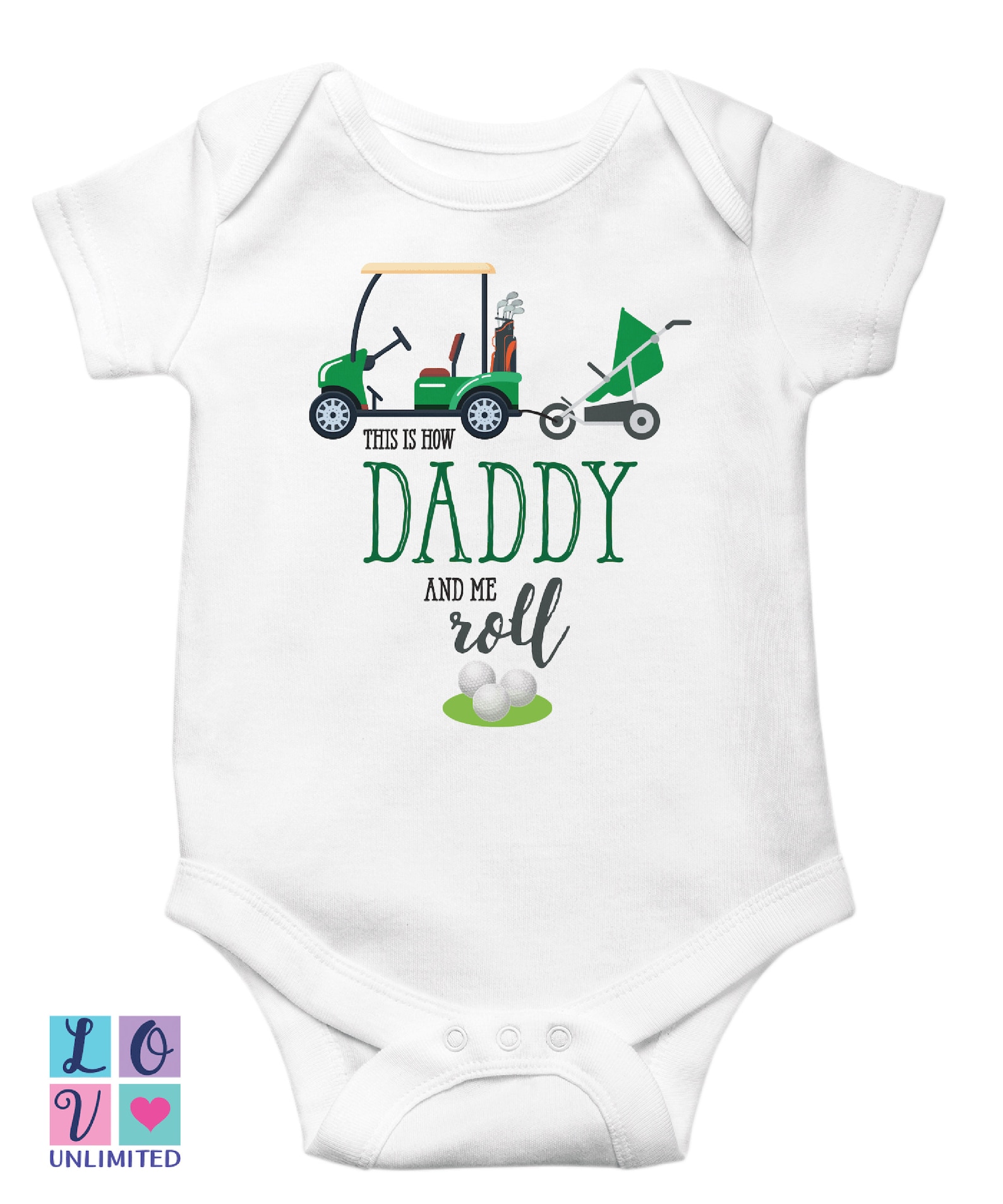 Golf Baby Boy Onesies® Golfer Father Gift Designer Baby Golf Etsy