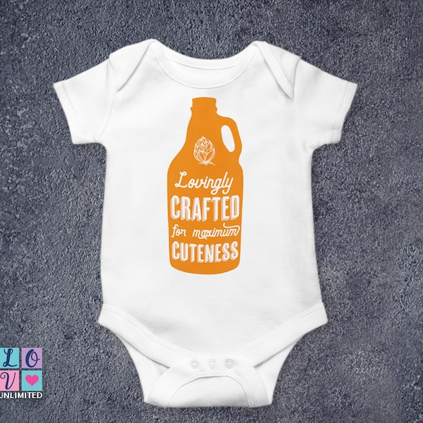 Craft Beer Onesie®, Beer Baby Boy Onesies® Baby Shower Gift for Him, Beer Brewers Baby Onesie® Gift