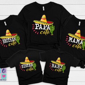 Cinco De Mayo Family shirts, Personalized Mexican Sombrero shirts, Customized Mamacita Papacita t-shirt, Family Reunion Birthday Shirts