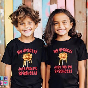 Spaghetti Kids Shirt, Funny Toddler Food Shirt, Cute Pasta Baby Bodysuit, Spaghetti Lover Kids Tee for Foodie Babies
