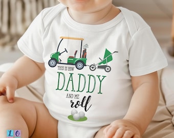 Baby Golf Outfit Bodysuit, Funny Golf Baby Gift, Baby Shower Gift for Golf Dad, Golf Newborn Outfit, Golf First Birthday, Daddy&#39;s Golf Buddy