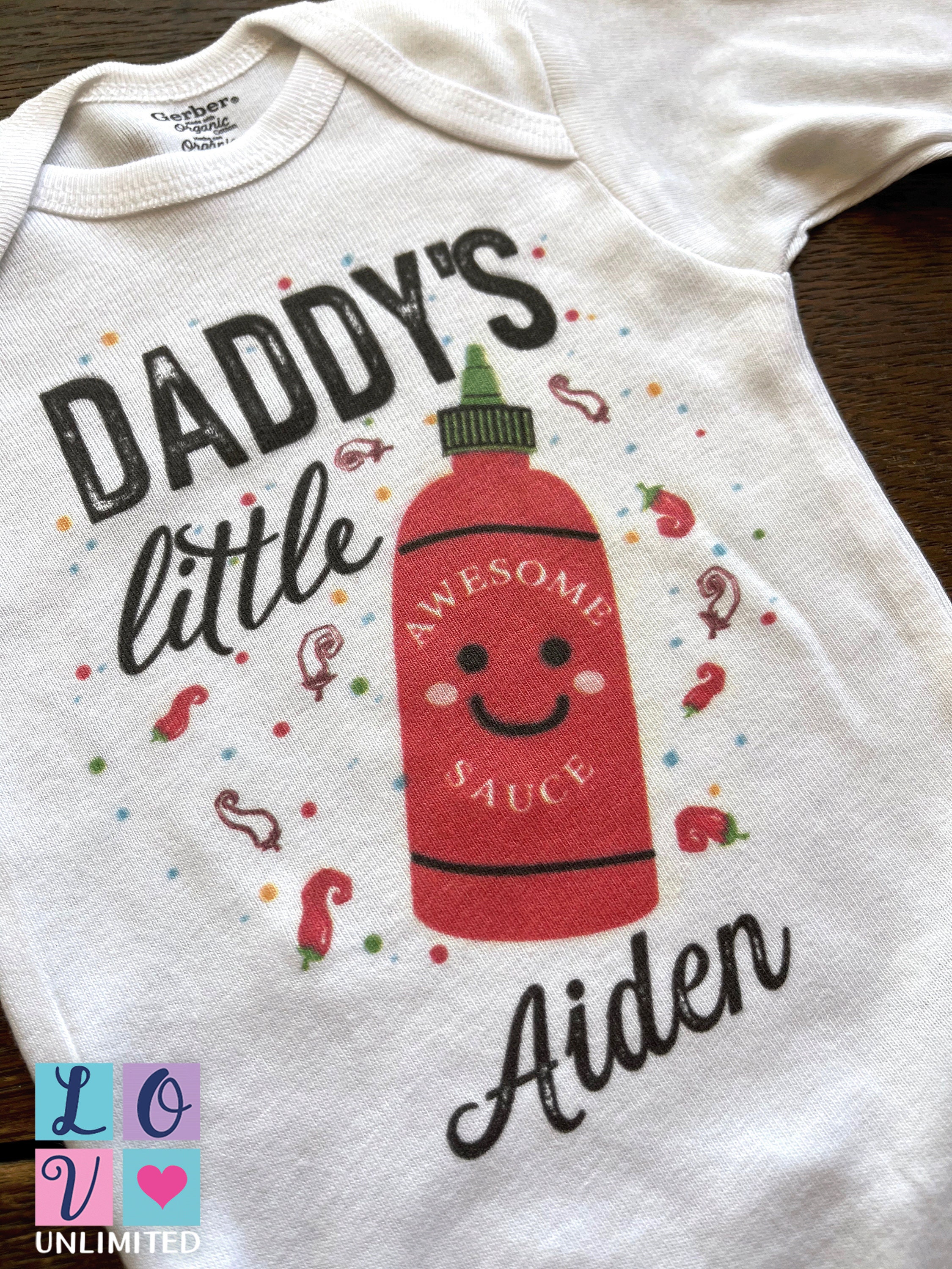 Hot Sauce Onesie®. Baby Girl Baby Boy Onepiece Bodysuit Etsy UK
