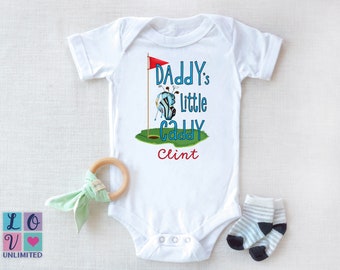 Daddy&#39;s Golf Caddy Boy Onesie® Golfer Father&#39;s day gift, Golf club baby shower gift or pregnancy reveal Onesie®