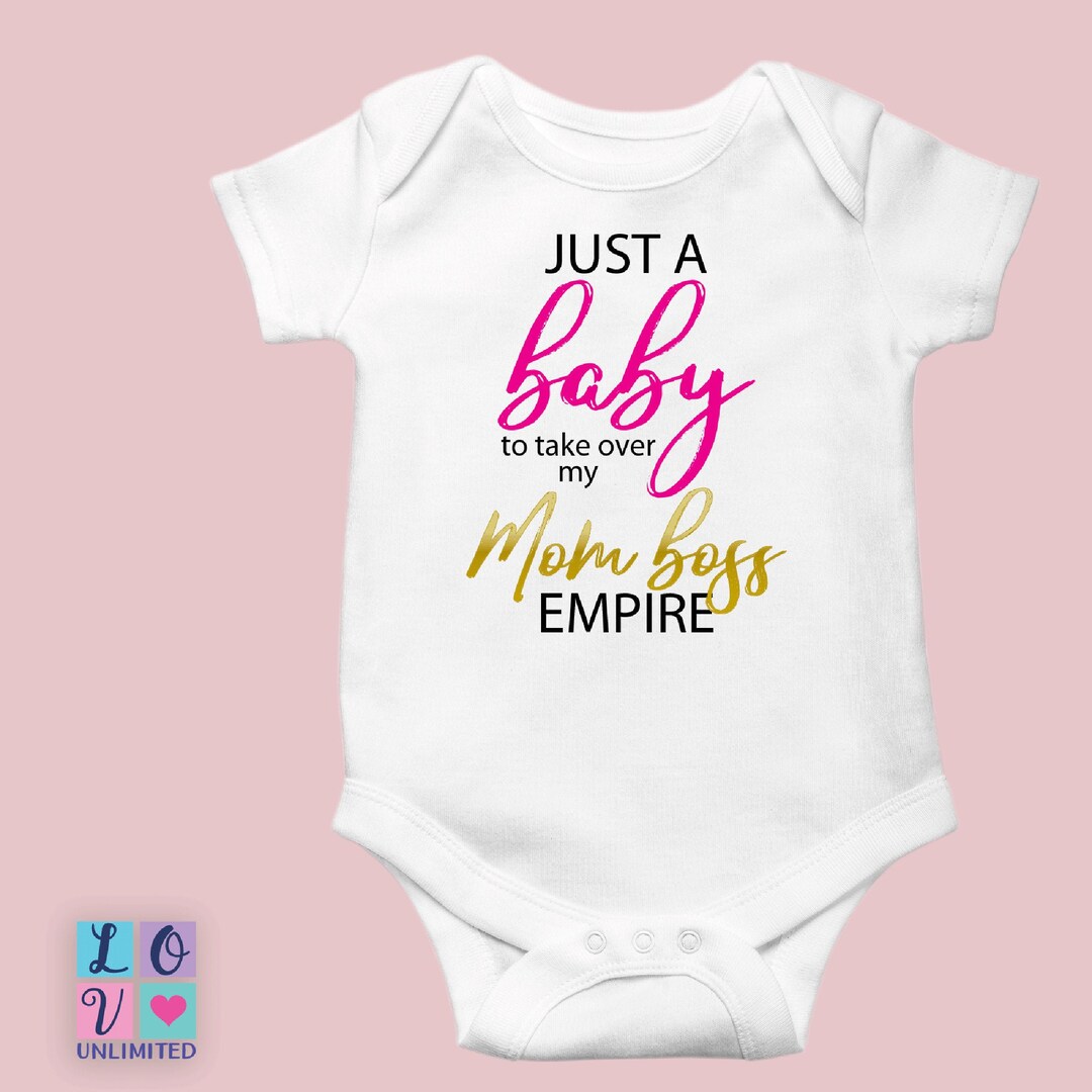 Mom Boss Baby Onesie® for Small Business Owners Baby Shower Gift
