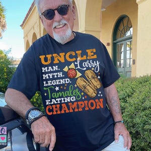 Custom Name Tamale Eating Champion Man Christmas Sweatshirt, Uncle Tamale Shirt Gift, Personalized Tamales T-shirt Mexican Family Shirt