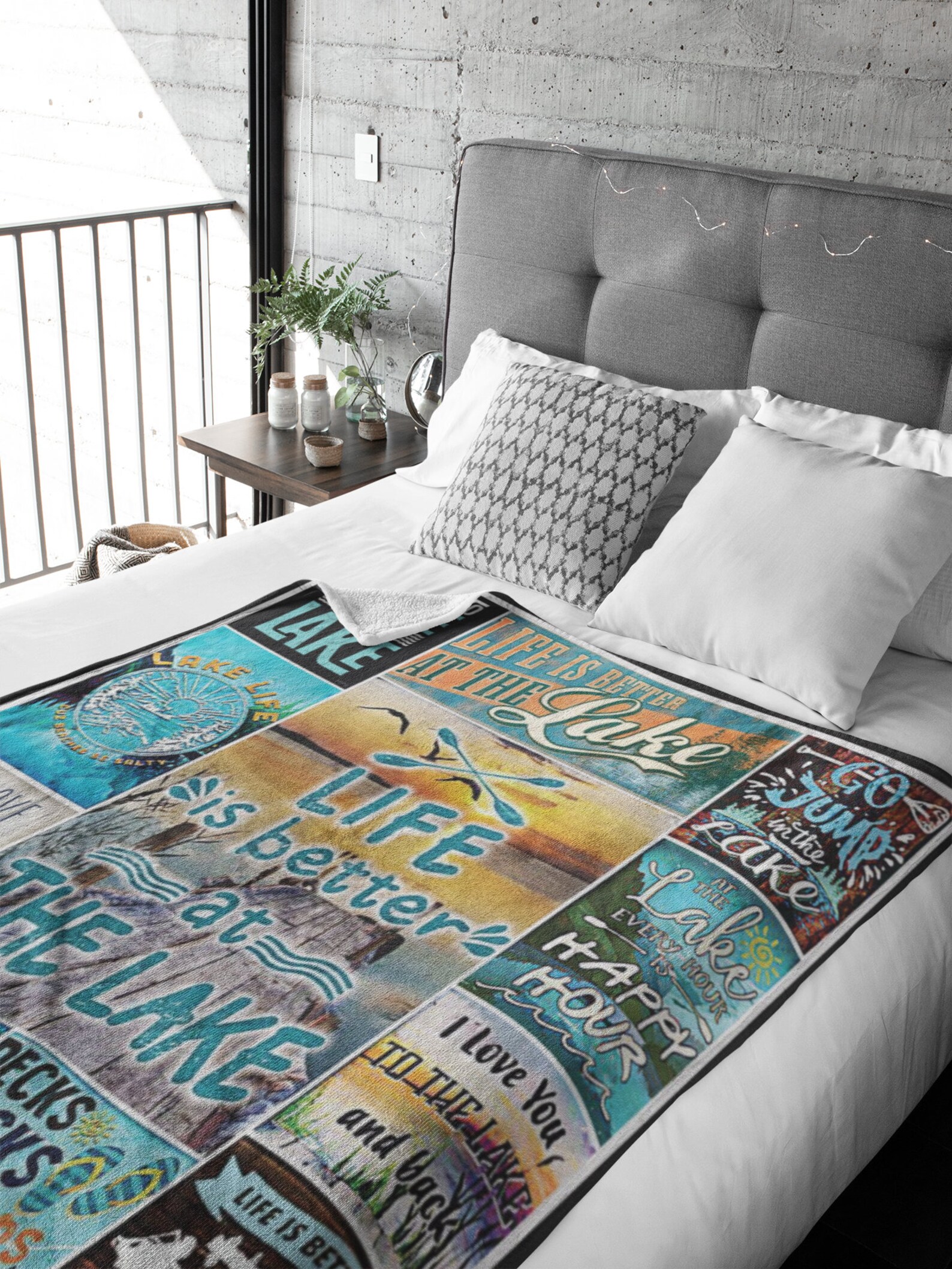 Life is Better At The Lake Blanket Lake Life Fleece Blanket Etsy