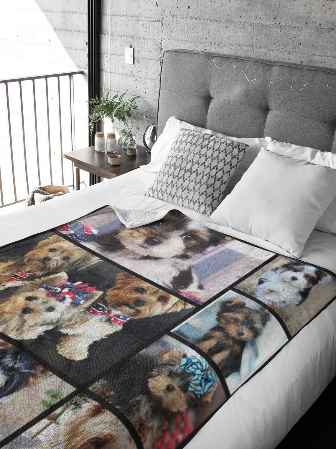 Yorkshire Terrier Fleece Blanket Yorkie Dogs Blanket Yorkie Etsy