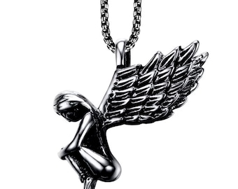 Guardian Angel Necklace -minimalist jewelry - minimalist angel necklace - Guardian Angel Jewelry Gift for Women and Men