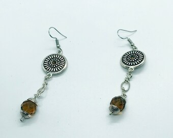 Recycled Vintage Dangle Earrings ~ Gift for Her
