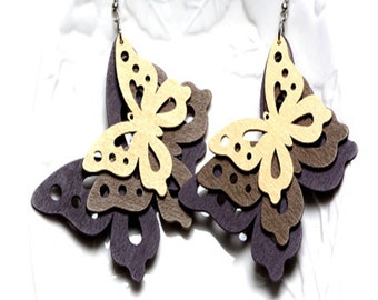 BUTTERFLY EARRINGS- Dangle Butterfly Earrings/Butterfly Gifts/Butterfly Jewelry/Birthday Gifts/Christmas Gifts
