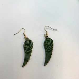 Angel Wings Dangle Earrings ~ Gift for Him or Her