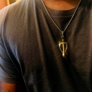 Angel Wings Necklace, Unisex Titanium Sword Pendant, Titanium Religious Jewelry, Men Faith Gift, Sword Necklace, Angel Sword Pendant image 5