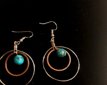Handmade Gemstone Dangle Earrings ~ Gift for Her