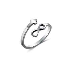 Adjustable Infinity Cross Wrap Open Ring, Gifts for Women  ~ Gift for Her
