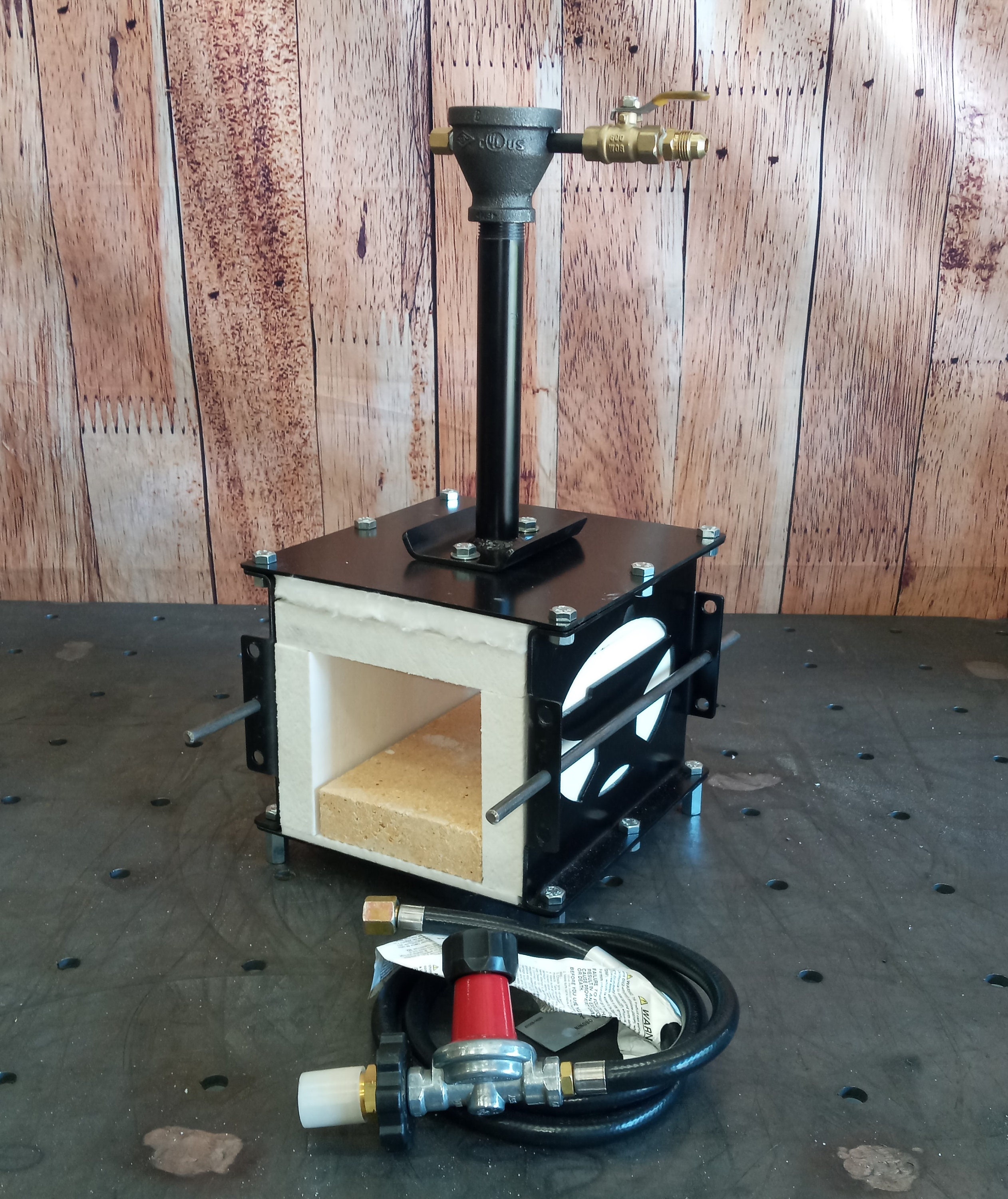 Series 2 Diamondback Ironworks Single Burner Gas Forge Blacksmith ...