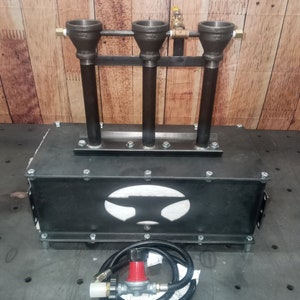 Diamondback Ironworks Series 1 Three Burner Gas Forge Blacksmith Knifemaking Propane