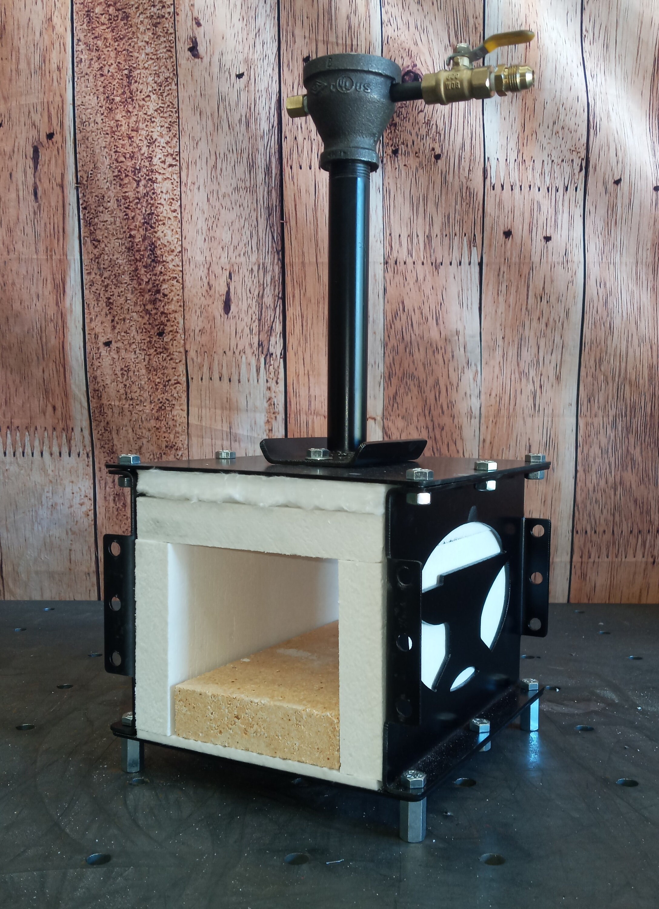 Series 2 Diamondback Ironworks Single Burner Gas Forge Blacksmith ...