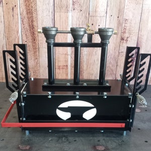 Series 2 Diamondback Ironworks Three Burner Gas Forge Blacksmith Knifemaking Propane PERSONALIZED Made in USA