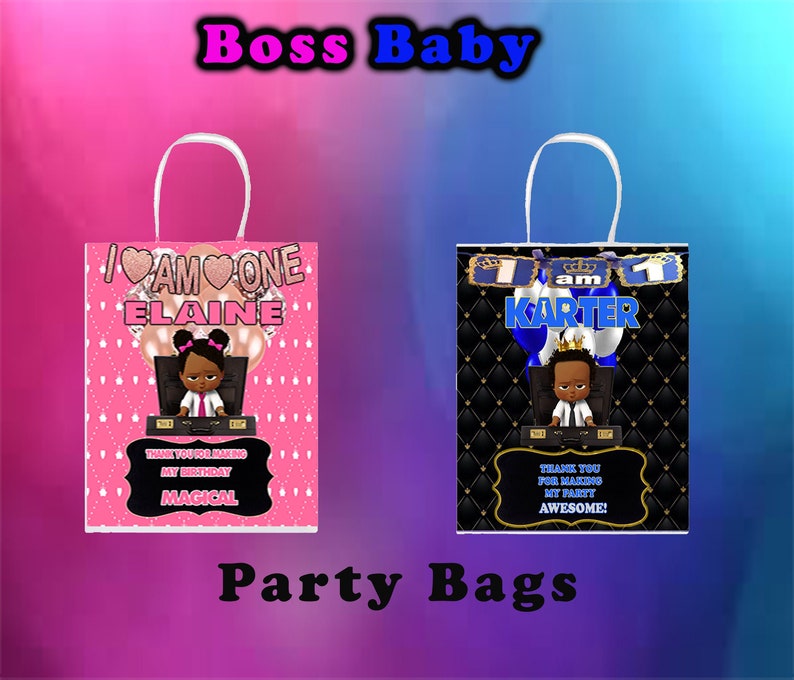 Boss Baby Party Bags Etsy