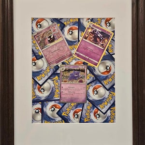 Pokemon Trading Card Handmade 3D Wall Art Decor Wood Frame Collage Gengar  Evolution Gastly Haunter Gengar Made With Real Pokemon Cards - Etsy