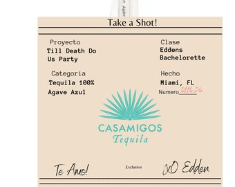 Printed Casamigos Label, 350 ml and 750 mL