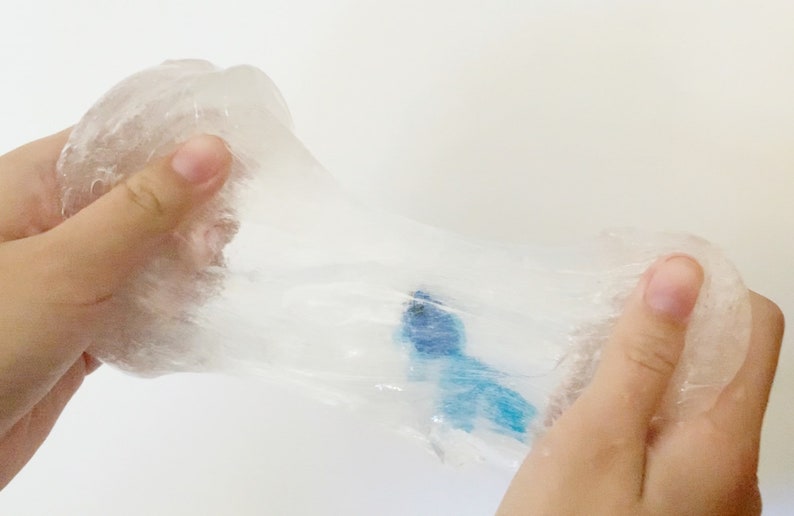 Ultra Clear Slime Stretchy putty Perfect for Gifts Includes fish charm Carnival Fish Unscented Crystal Clear Slime