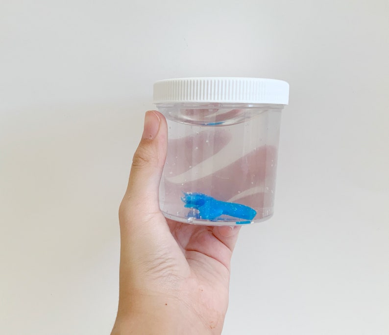 Ultra Clear Slime Stretchy putty Perfect for Gifts Includes fish charm Carnival Fish Unscented Crystal Clear Slime