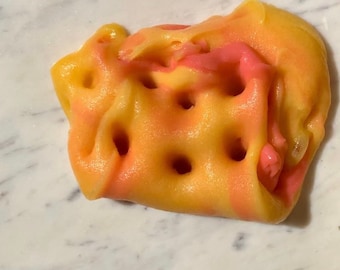 Peach Ring Gummi | Jelly Slime [6 and 8 oz available] Scented like peaches or strawberries, Thick clear based slime
