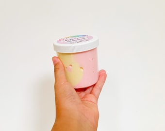 Pink Lemonade Swirl | Creamy Slay Slime, Scented like Lemons, 4 oz, 6 oz, and 8 oz available