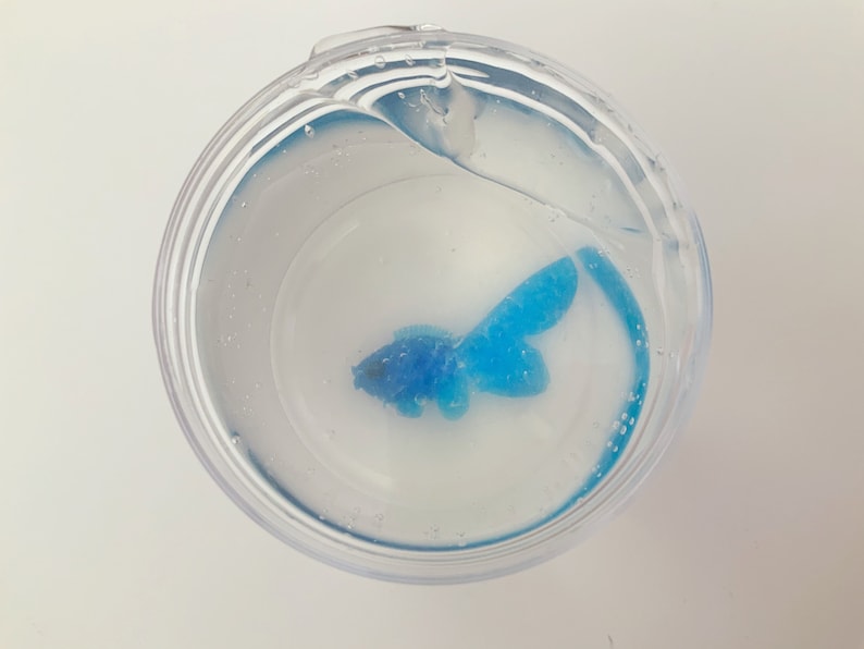 Ultra Clear Slime Stretchy putty Perfect for Gifts Includes fish charm Carnival Fish Unscented Crystal Clear Slime