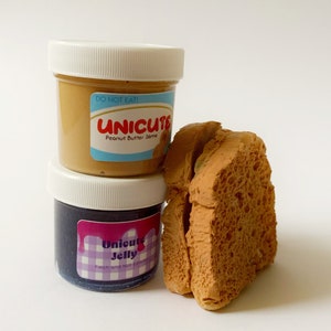PB&J Slime | Peanut butter and Jelly Sandwich DIY Clay Slime, Cute, Slime Kit