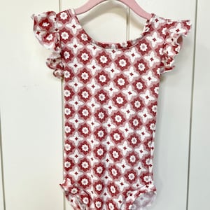 Mod pink leotard