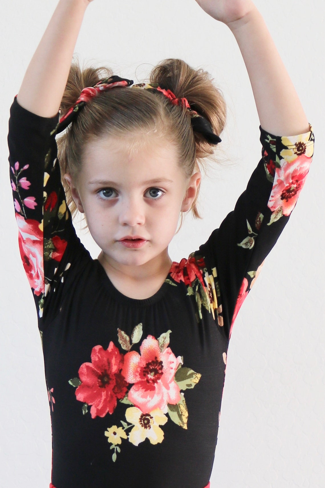 Girls 3/4 Long Sleeve Ballet Leotard Gymnastics Toddler Etsy