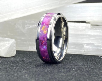 The "Royal Orchid" Opal Glow Ring