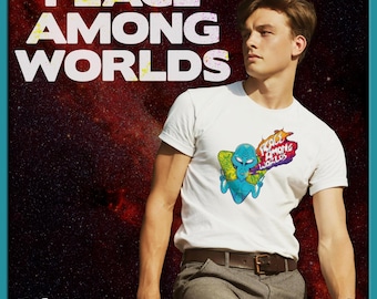 Paz entre mundos / Camiseta gráfica premium