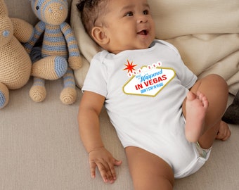 Uh Ohh What Happened In Vegas Didn't Stay In Vegas Adorable Funny Unisex Baby Onesie® - Perfect Baby Shower Gift for New Parents