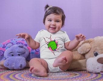 Pink Hulk Fist Adorable Baby Girl Onesie® - Great Gifts for New Parents That Love Marvel