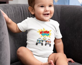 Monster Truck Baby Boy Onesie® - Perfect Gift For Baby Boy