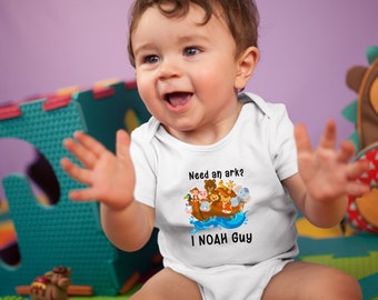 Need An Ark? I Noah Guy Cute Funny Unisex Baby Onesie® -  Great Baby Shower Gift